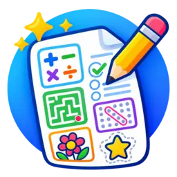 Kids Worksheets Generator Logo