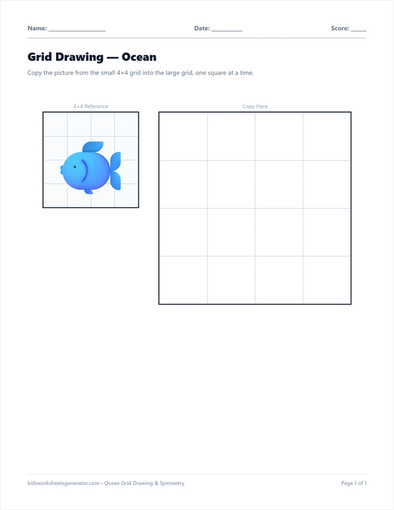 Grid Drawing & Symmetry