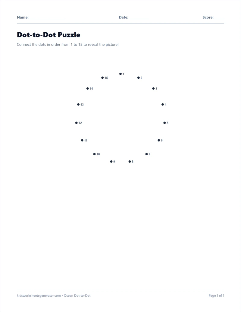 Ocean Dot-to-Dot